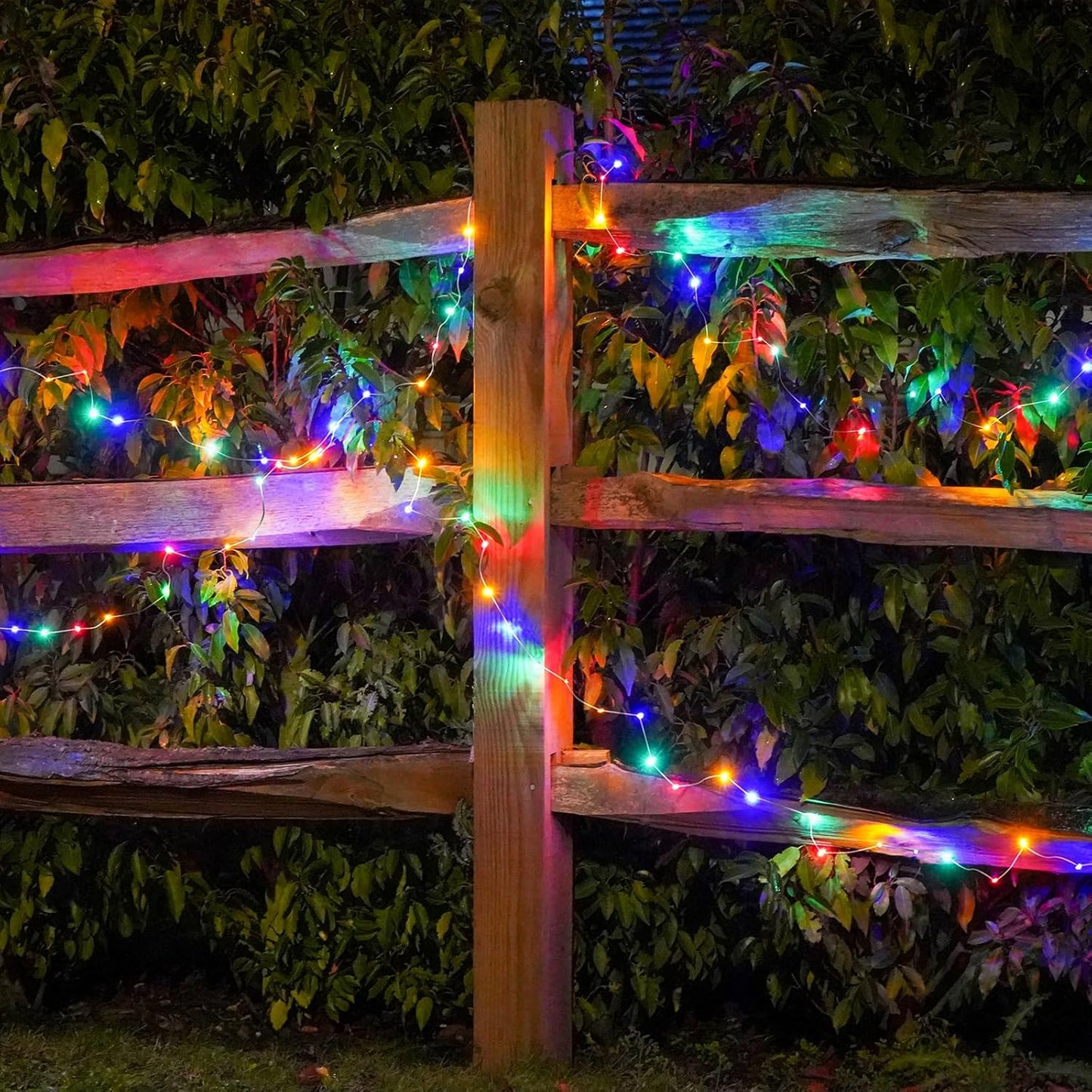 2-Pack 200 LED Solar Fairy Lights Outdoor, Upgraded Oversize Lamp Beads & Super Bright Solar String