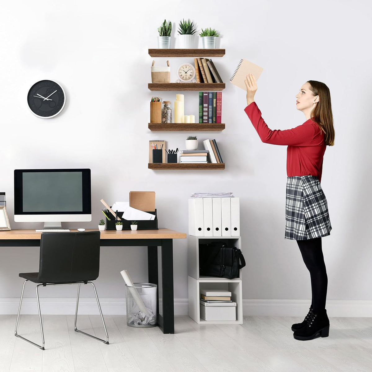 Sorbus Floating Shelves for Wall, Bathroom Shelves Wall Mounted for Kitchen, Bedroom, Living Room