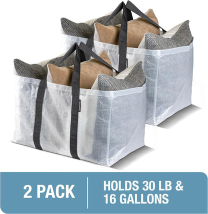 CleverMade Under Bed Storage Bag - Collapsible Storage for Shoes and Clothes Easy Use - Heavy Duty