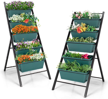 S AFSTAR 5-Tier Vertical Garden Planter, 5-Layer Raised Garden Bed with 5 Detachable Planter Boxes