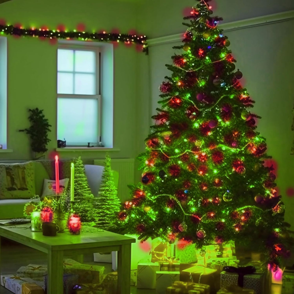 Dazzle Bright Outdoor Christmas String Lights, 1000 LED 328 FT Plug in Fairy Light with Remote