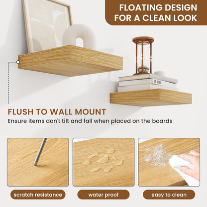 fuqing Floating Shelves for Wall, Bathroom Shelf Wall Mounted for Storage, Shelves with Invisible
