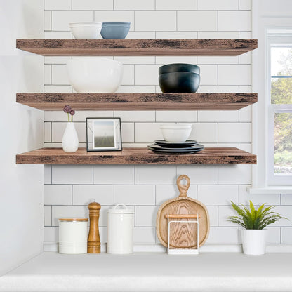 Sorbus Floating Shelves for Wall - 48 Inch Long Bathroom Shelves, Wall Decor for Bedroom, Kitchen