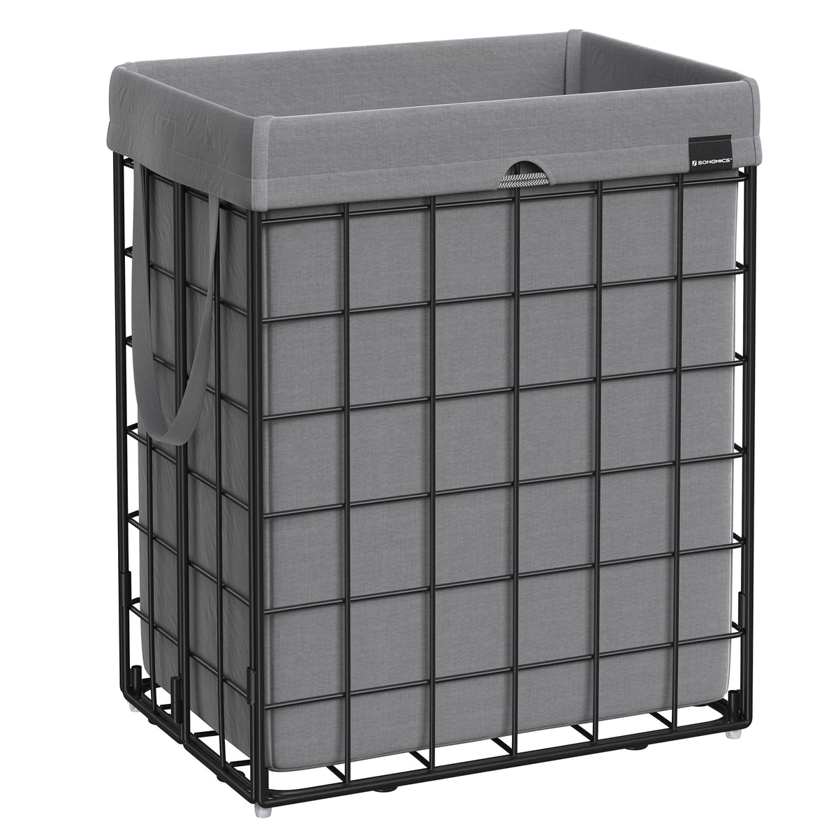 SONGMICS Laundry Hamper, 23.8 Gal. (90L) Laundry Basket, Collapsible Clothes Hamper, Removable and