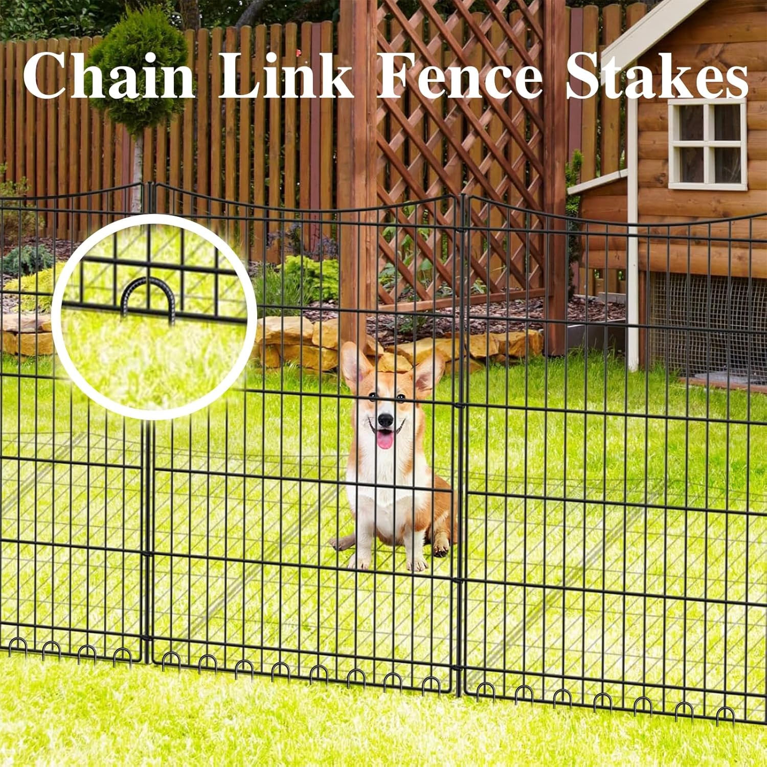 Rebar Stakes 12 Inch J Hook Ground Stakes Heavy Duty 30 Pack Chain Link Fence Stakes Galvanized