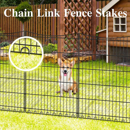 Rebar Stakes 12 Inch J Hook Ground Stakes Heavy Duty 30 Pack Chain Link Fence Stakes Galvanized