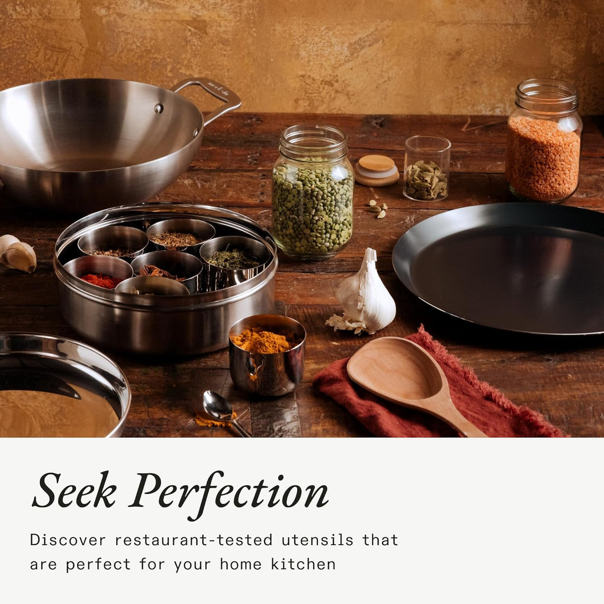 Made In Cookware - Wooden Spoon - Handcrafted for Thorough Mixing and Gentle Cookware Care
