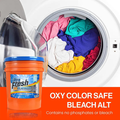 Ultra Fresh Liquid Laundry Detergent, 6X Platinum, 5 Gal, OXY Color Safe Bleach Alt™ - Household