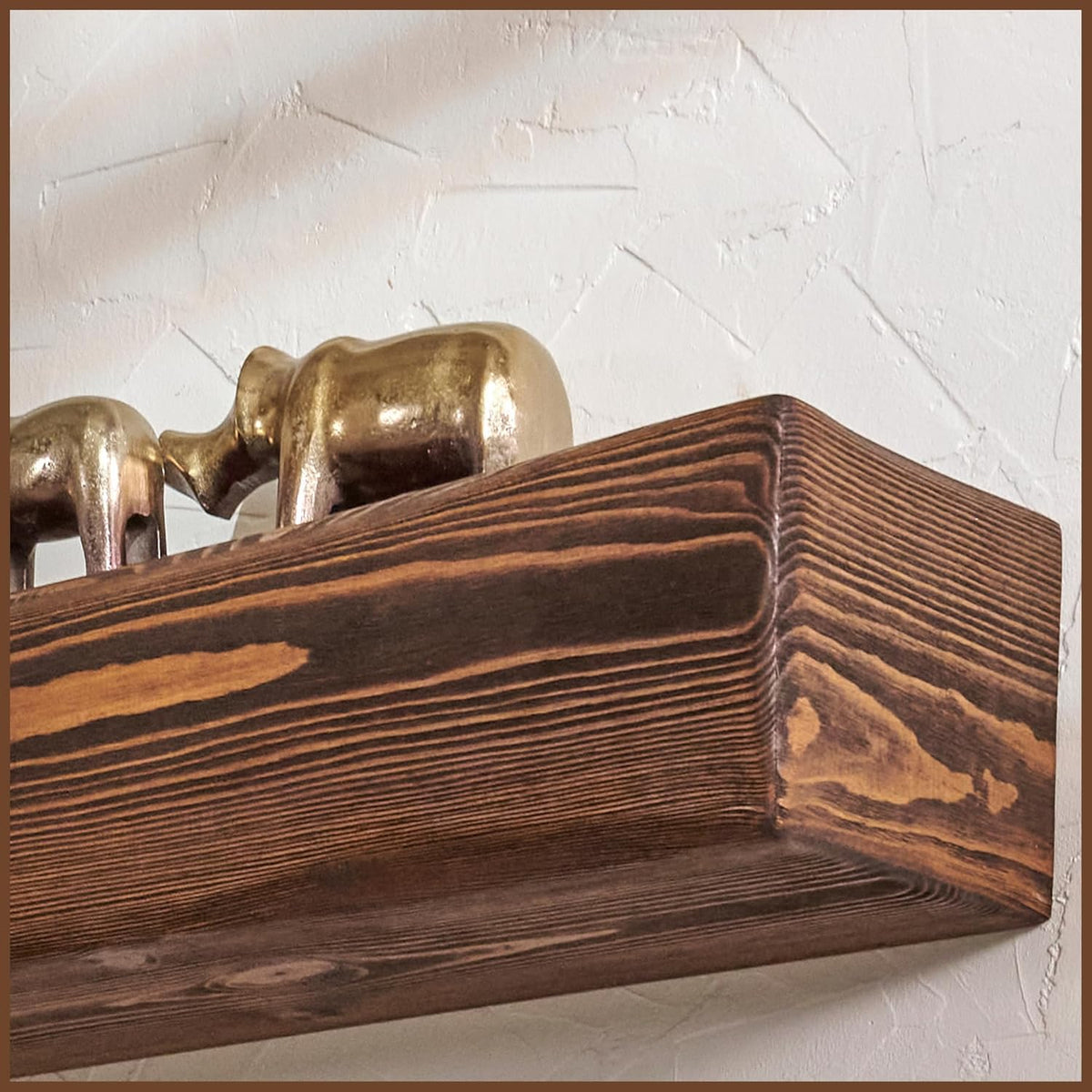 Handmade Fireplace Mantel Shelf, Extra Wide Rustic Wood Mantles for Over Fireplace, Wall Mounted