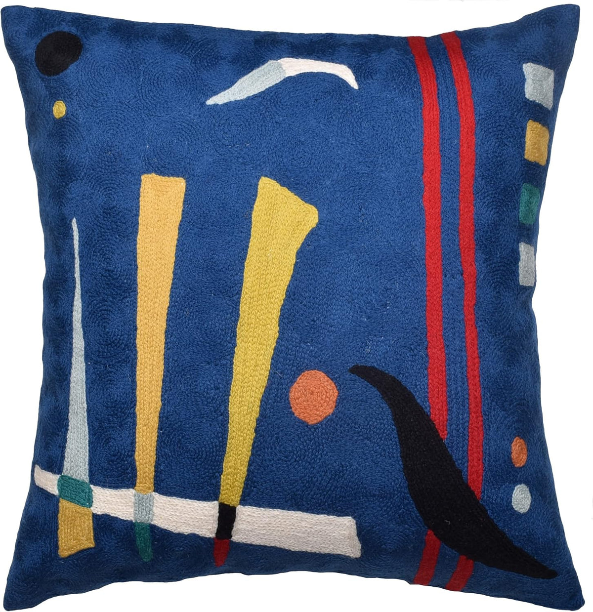 Kandinsky Abstract Pillow Cover - Blue | Modern Throw Pillows | Contemporary Chair Pillow | Modern