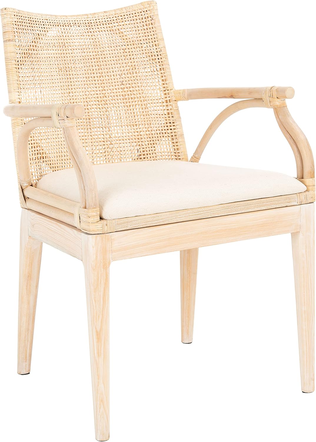 SAFAVIEH Home Collection Gianni Natural Wash/White Cushion Living Dining Room Bedroom Office Foyer