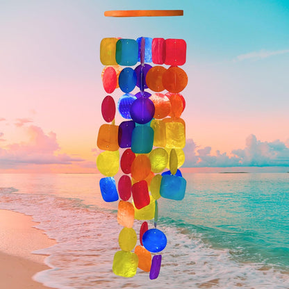 Bellaa 22890 Wind Chimes Outdoor, Garden Decorations, Musical, Indoor/Outside Windchimes, Beach