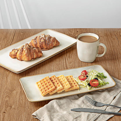 famiware Serving Platter, Rectangular 15.67/14.1/12.6 inch Serving Dishes for Entertaining