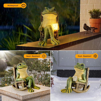 Miniature Frog Garden Statue Gifts Fall Halloween Decorations Fairy Garden Accessories Outdoor