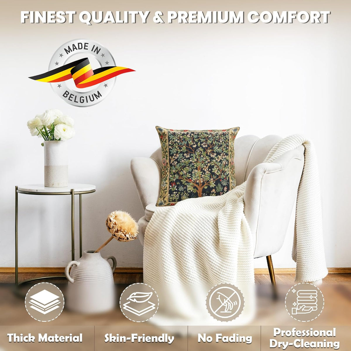 Charlotte Home Furnishings Throw Pillow Covers, Decorative Boho Pillow Covers for Couch, Living