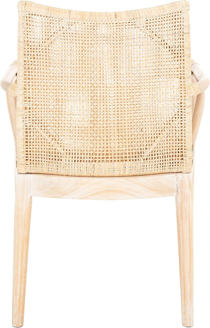 SAFAVIEH Home Collection Gianni Natural Wash/White Cushion Living Dining Room Bedroom Office Foyer
