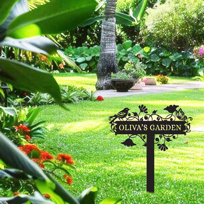 Metal Signs Customized | Personalized Garden Stake Metal Sign | Custom Metal Garden Sign |