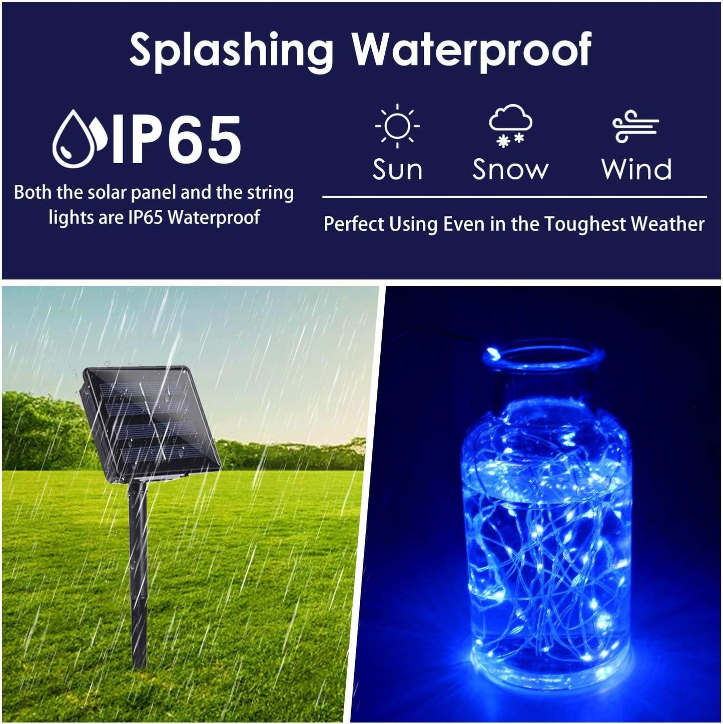 Solar String Lights Outdoor, 2-Pack 144FT 400 LED Solar Christmas Twinkle Lights Outside Waterproof