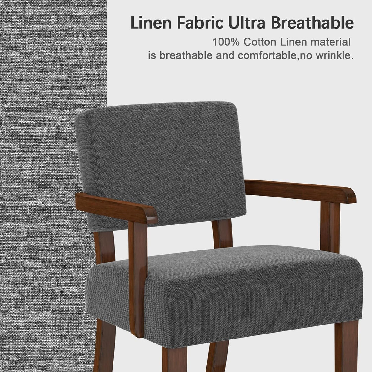 Oversize Accent Chair with Soft Seat and Armrests for Living, Dinning, Bedroom, Reading, Waiting