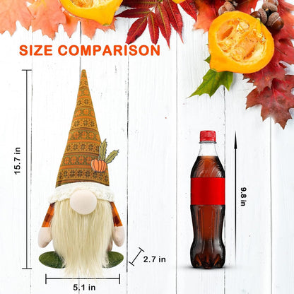 Lovinland Fall Decor - Fall Decorations for Home - Cute Thanksgving Gnomes Plush Doll for Office