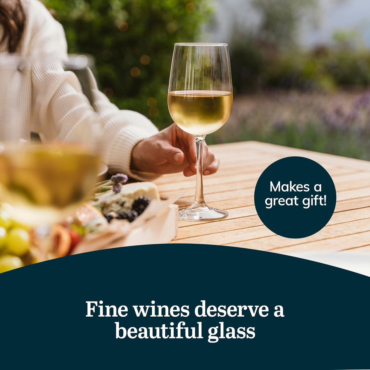 Libbey Vina Tall Wine Glasses Set, All Purpose Red and White Wine Glasses Set of 12, Professional