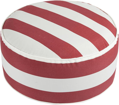 FUNHOME Inflatable Outdoor Ottoman with Air Pump,20"x9" Portable Patio Pouf,Water