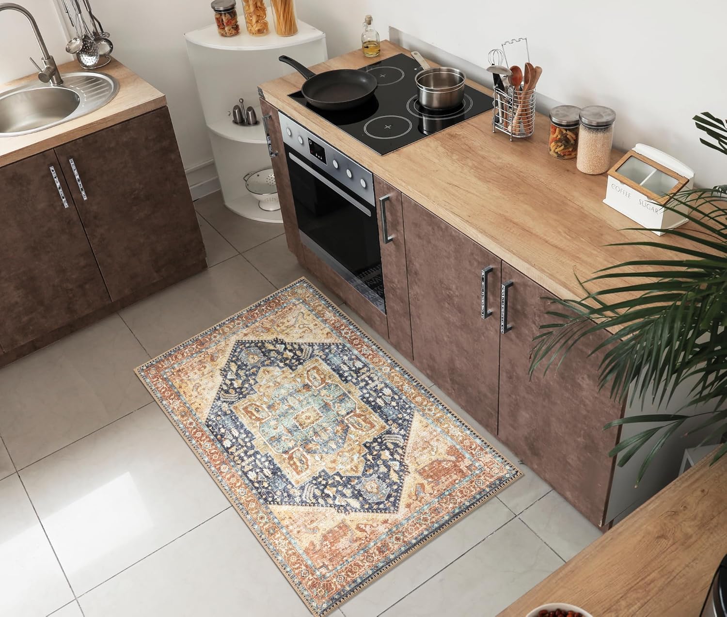 Keen Home Design 2x3 Rug - Machine Washable Entry Rug with Non-Slip Backing, Ideal for Enteryway