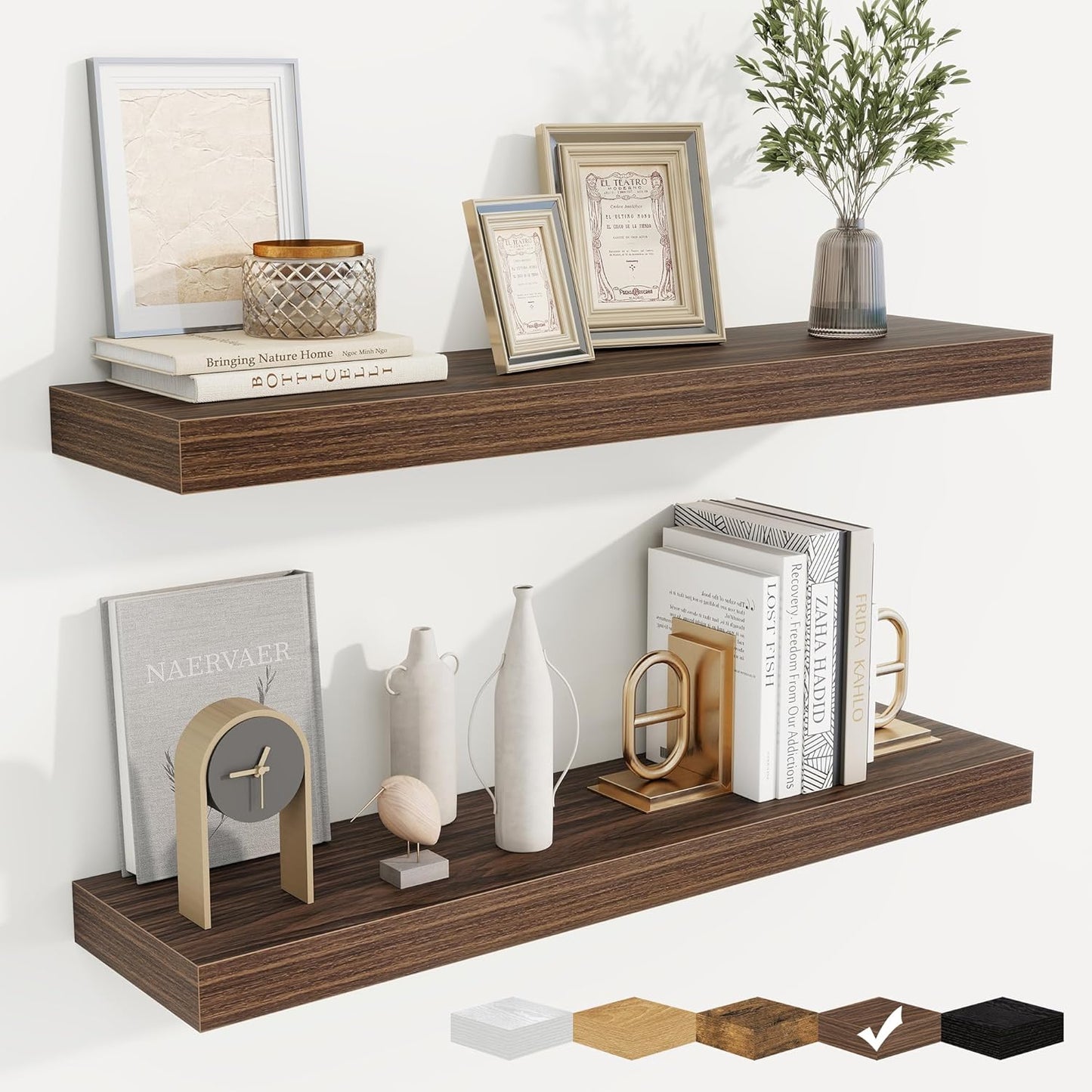fuqing Floating Shelves for Wall, Bathroom Shelf Wall Mounted for Storage, Shelves with Invisible