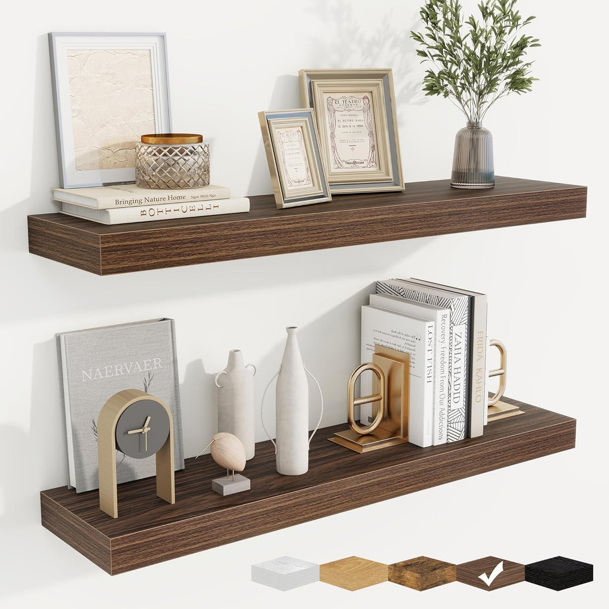 fuqing Floating Shelves for Wall, Bathroom Shelf Wall Mounted for Storage, Shelves with Invisible