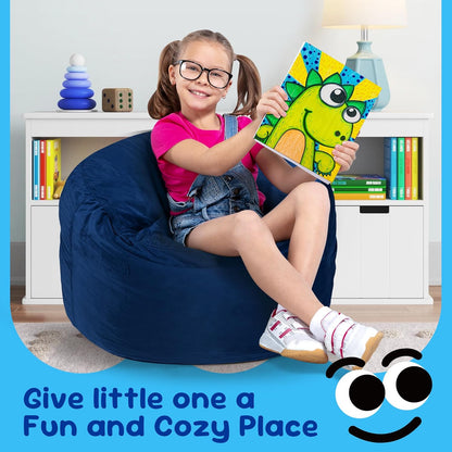 Hobestluk Bean Bag Chairs 2.5FT Bean Bag Chair with Memory Foam Filled & Machine Washable