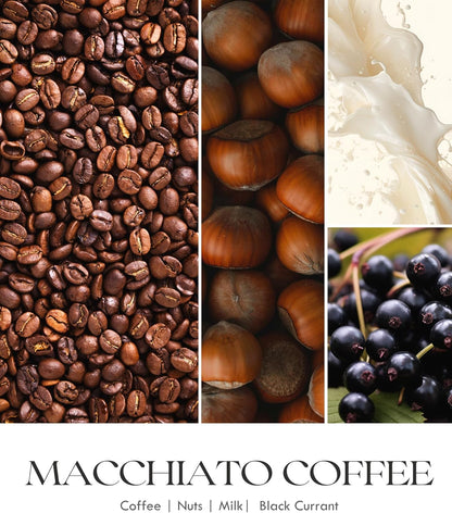 AOOVOO Macchiato Coffee Scented Candles for Women - Aromatherapy Candle with Crystals Inside, 10oz