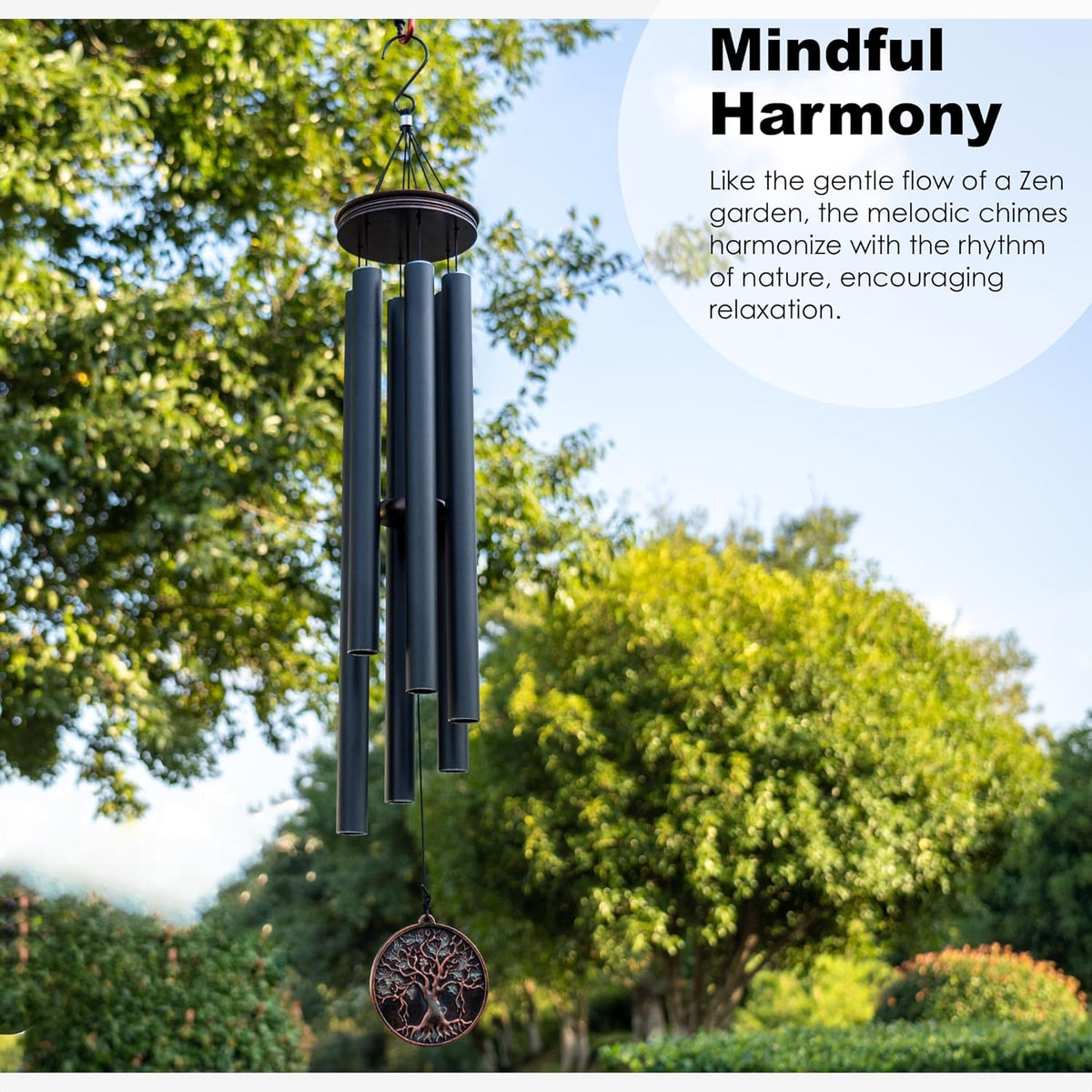 Vanquer Large Wind Chimes for Outside Deep Tone - 46'' Wind Chimes Outdoor Clearance, Memorial