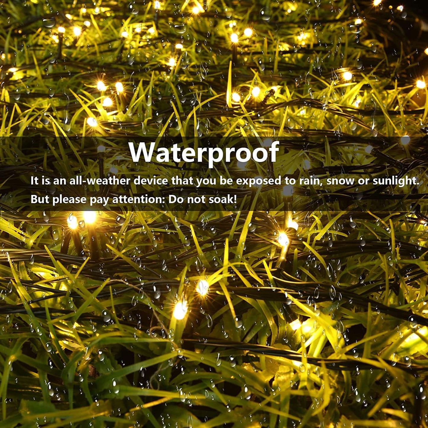 Joomer Solar Christmas Lights Outdoor, 2 Pack Total 144FT 400 LED 8 Modes Waterproof Solar