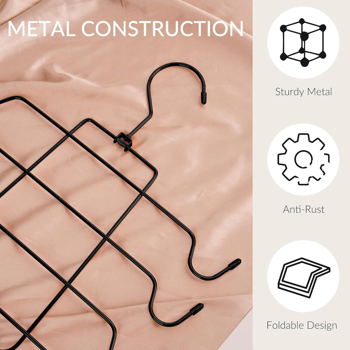 ZEDODIER 6 Pack Tank Top Hanger, Space Saving Bra Hangers, Non-Slip Hanging Sport Bras Holder