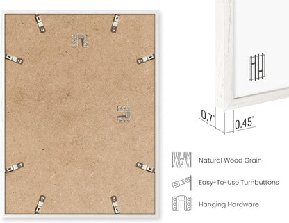 HAUS AND HUES Standalone White Oak Frame Set of 4-9x12