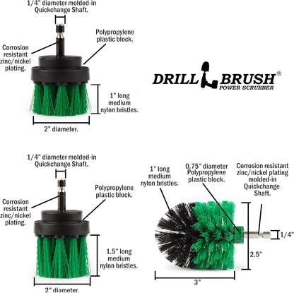 Cleaning Supplies - Kitchen Accessories - The Ultimate Kitchen Drill Brush Attachment Kit - Crock