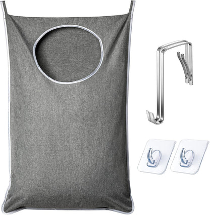 XL Hanging Laundry Hamper, Extra Large Tear-resistance Door Hamper with 2 Types Hooks for Dirty