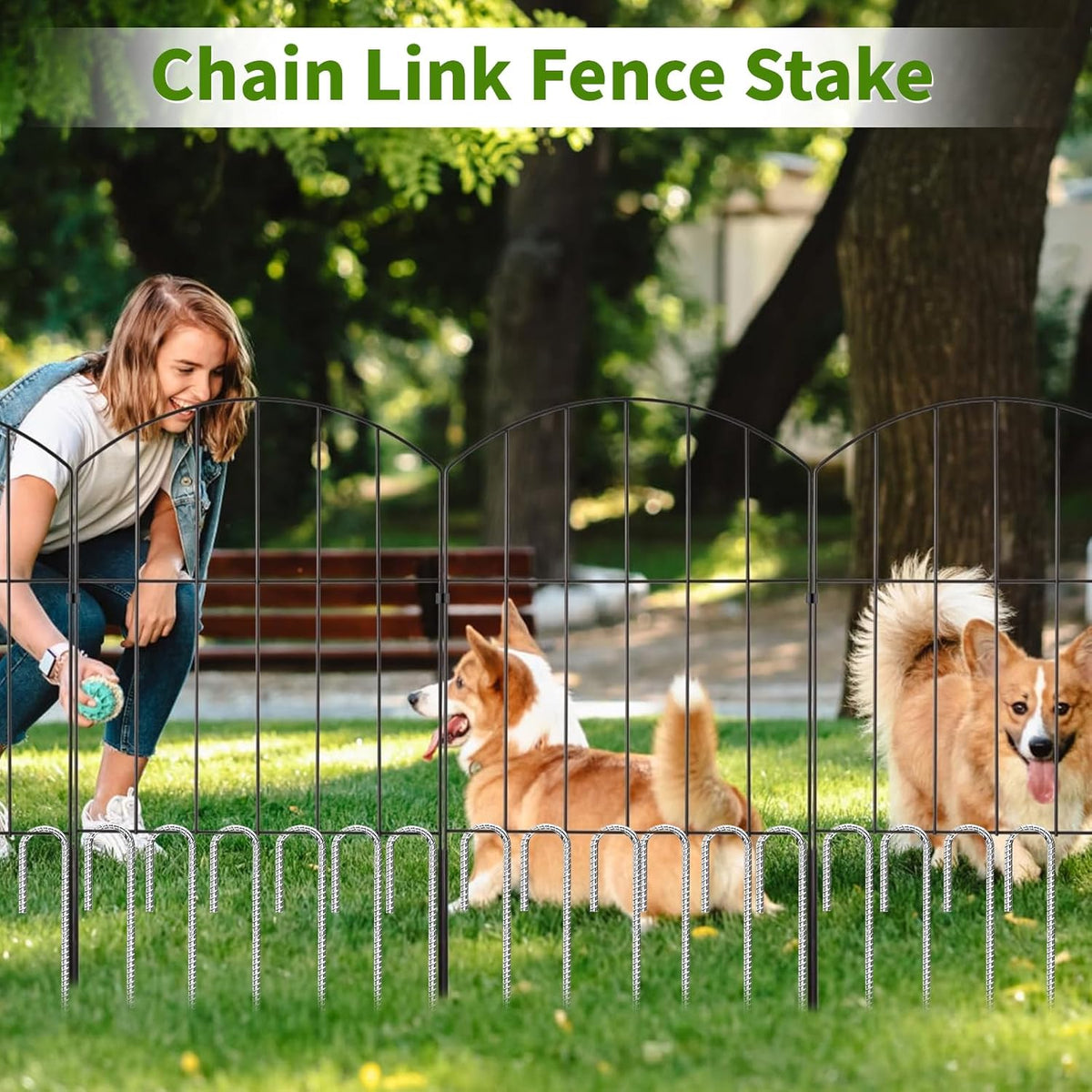 12 inch Fence Stakes Heavy Duty 50-Pack J Hook Rebar Ground Stakes Anchor Galvanized Tent Stakes