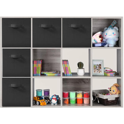 STORAGEIDEAS 11x11 Inch Storage Bins Cubes, Fabric Foldable Storage Box, Collapsible Closet