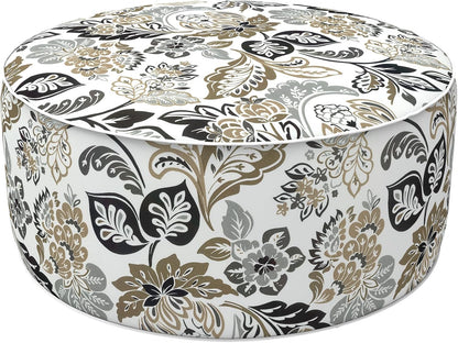 LVTXIII Inflatable Stool Ottoman Footrest with Handle, Decorative Fade-Resistant Foot Stool, Indoor