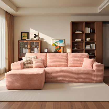ovios 104" Cloud Sectional Couch with L-Shape Chaise,Modern Modular Sofa with Deep Seat