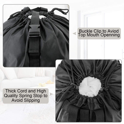 BeeGreen Laundry Bag Backpack w Adjustable Shoulder Straps College Dorm Essentials w Drawstring