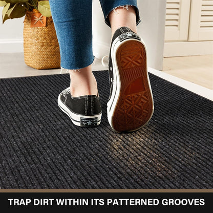 Large Front Door Mat, 48" x 36" Durable Front Doormat, Heavy Duty Large Welcome Door Matt for Home
