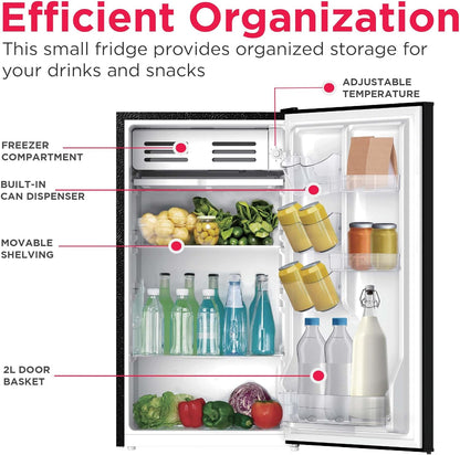 Frigidaire EFR331 Single Door Compact Refrigerator - Adjustable Thermostat Control - Reversible