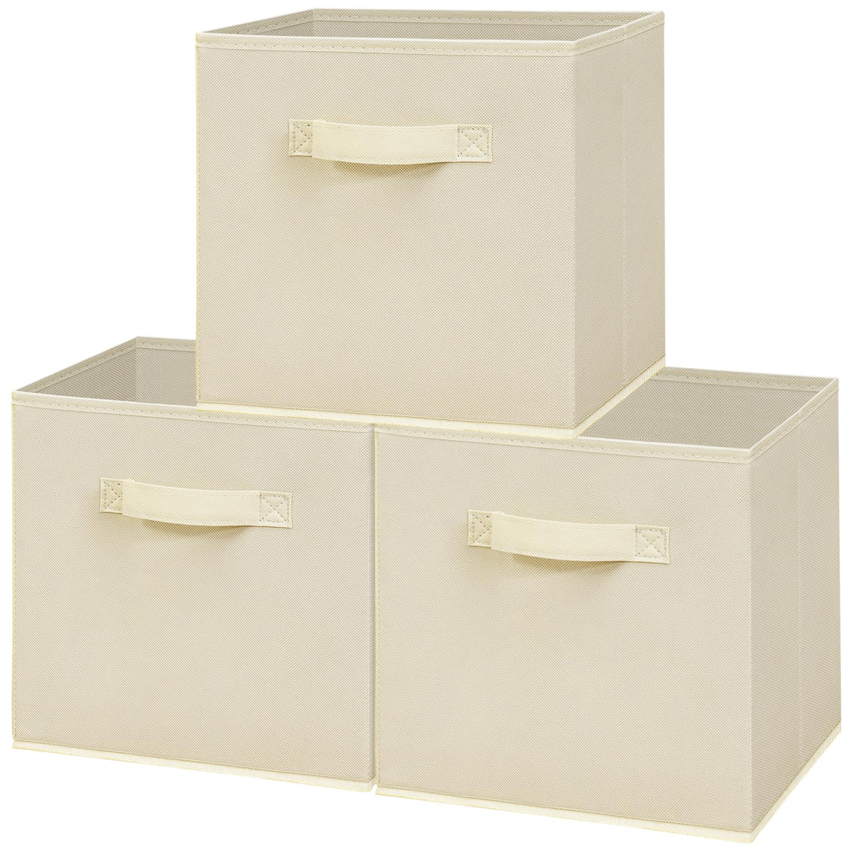 STORAGEIDEAS 11x11 Inch Storage Bins Cubes, Fabric Foldable Storage Box, Collapsible Closet