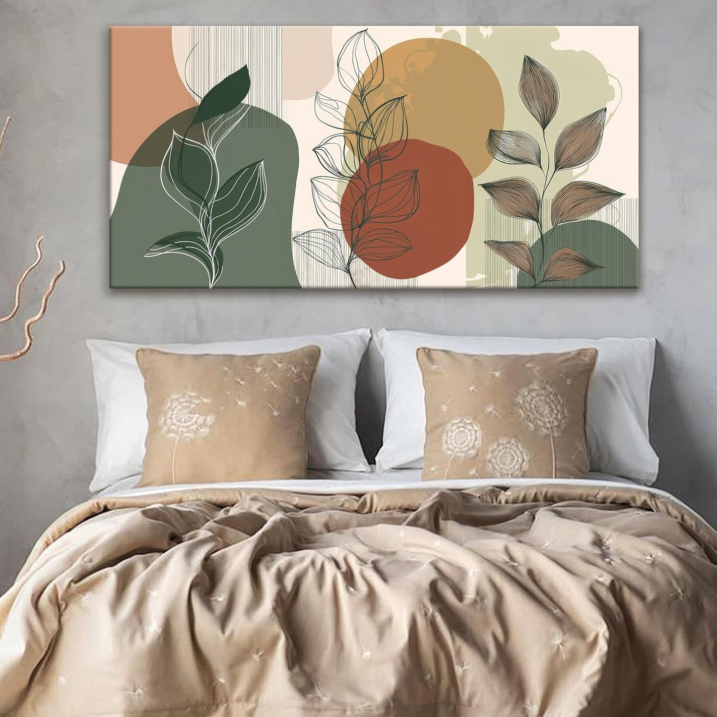 Tsomzxng Canvas Art Wall Decor Abstract Boho Wall Art For Living Room Modern Century Canvas Prints