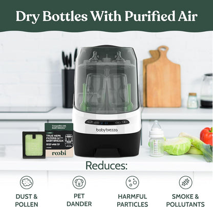 Roobi Hepa Filters Compatible with Baby Brezza. Specially Formulated for Washer Pro. 4 Carbon
