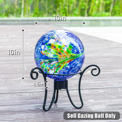 VCUTEKA Gazing Ball, Glass Gazing Globe Decorative Glass Gazing Globe/Ball/Sphere Lawn Ornament for