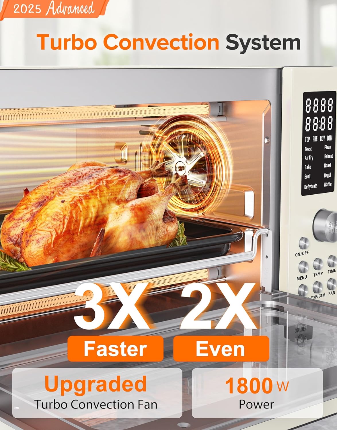 Nuwave Bravo Pro Smart Air Fryer Toaster Oven Combo, Airfryer Convection Oven Countertop, 10-in-1