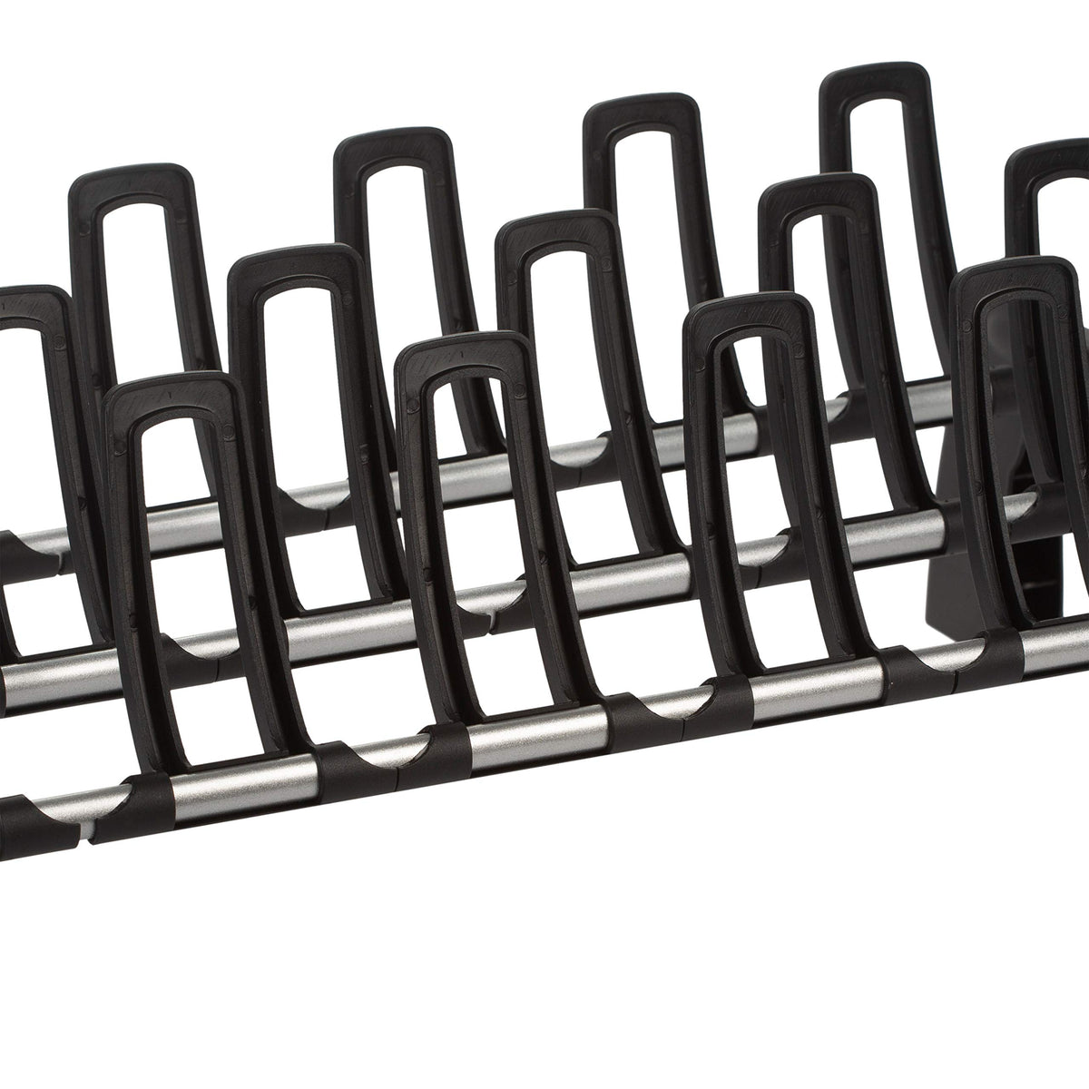 Organize It All 9 Pair Floor Shoe Rack | Storage and Organization | Great For Bedroom | Entryway |